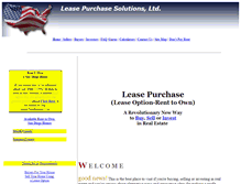 Tablet Screenshot of lease-purchase-solutions.com